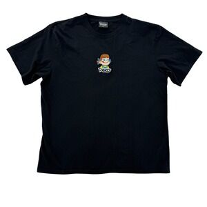 Peko Shirt Mens Large Black Sanrio Milky Snack Graphic Tee Japan Exclusive